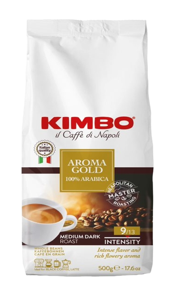 KIMBO AROMA GOLD 100% ARABICA  ΣΕ ΚΟΚΚΟΥΣ (500gr)