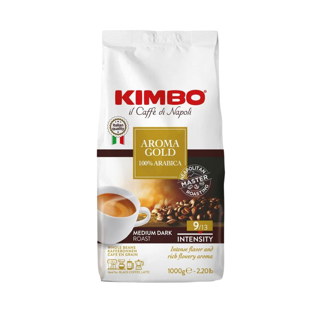 KIMBO AROMA GOLD 100% ARABICA  ΣΕ ΚΟΚΚΟΥΣ 1kg