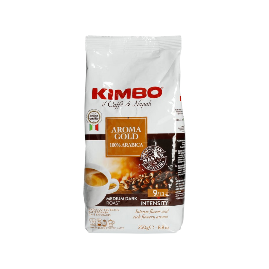 KIMBO AROMA GOLD 100% ARABICA ΣΕ ΚΟΚΚΟΥΣ (250 gr)